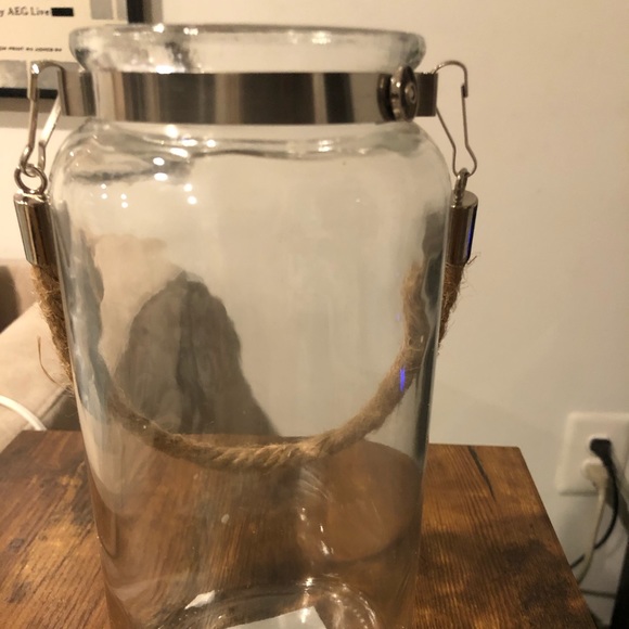 Hobby Lobby Glass Container with Hemp Rope - Picture 4 of 5